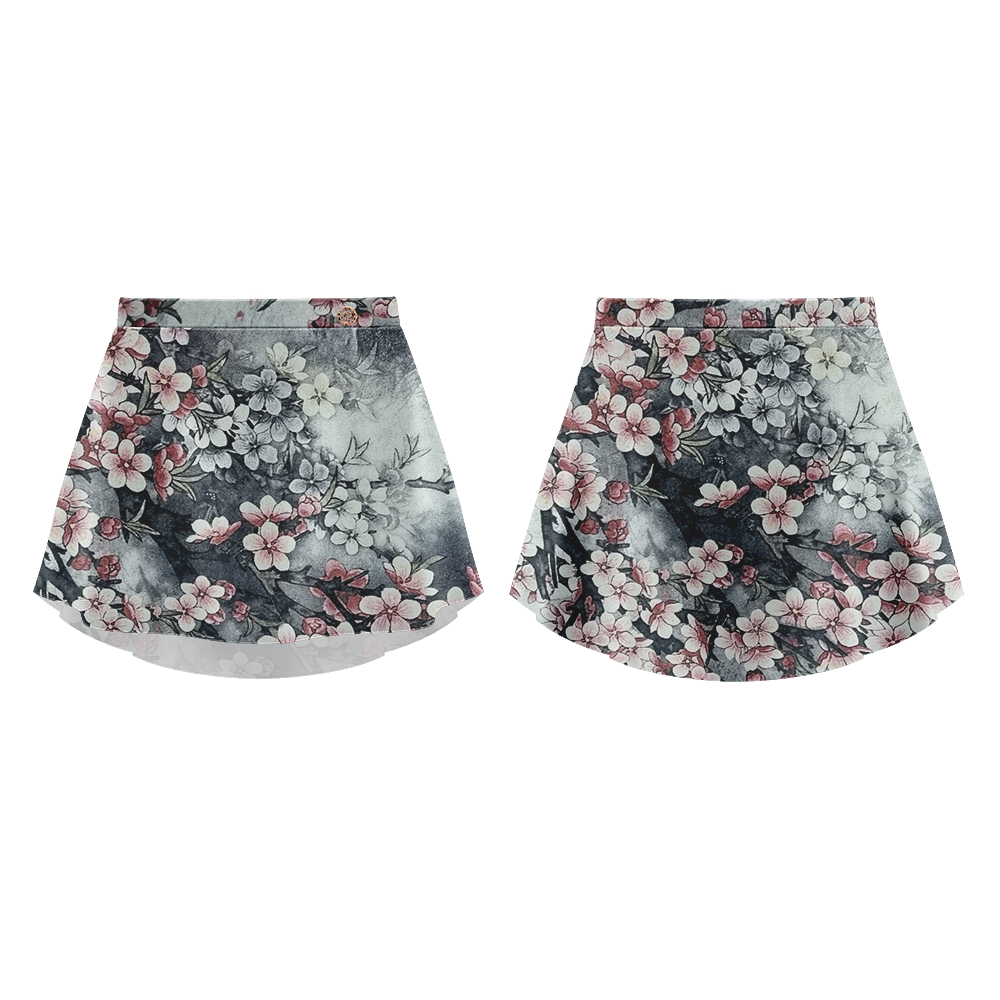 VIOLETTE SKIRT GREY BLOSSOM
