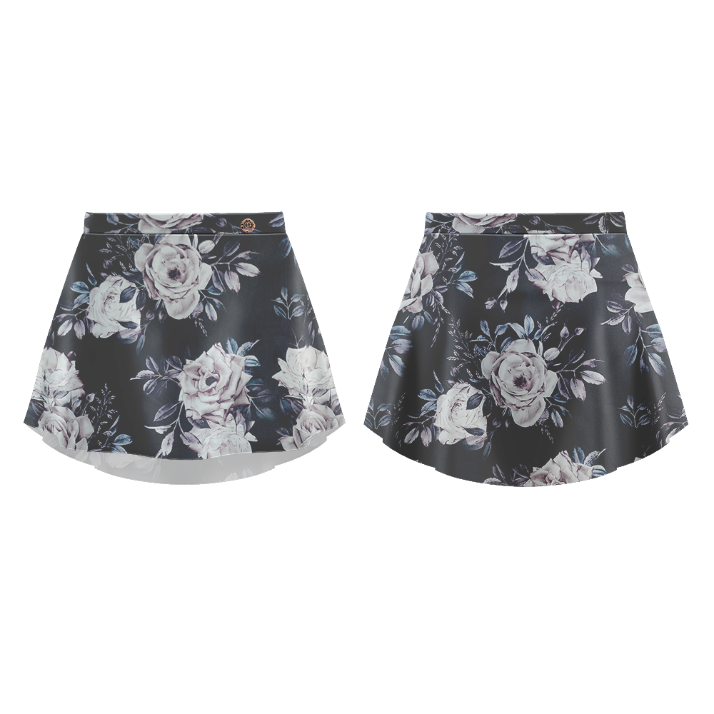 PATTERNED SKIRT TEA ROSE