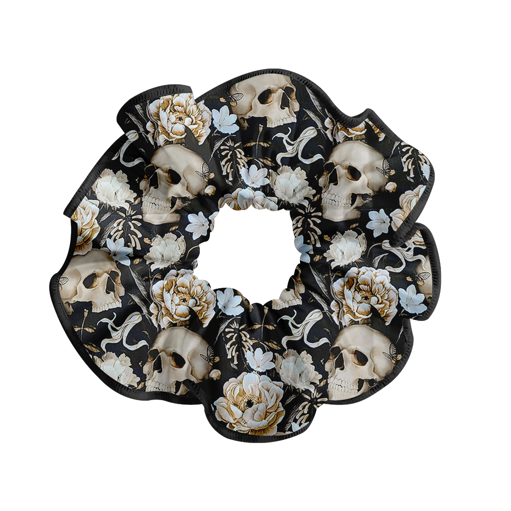 SCRUNCHIE SQUELETTE BLANC