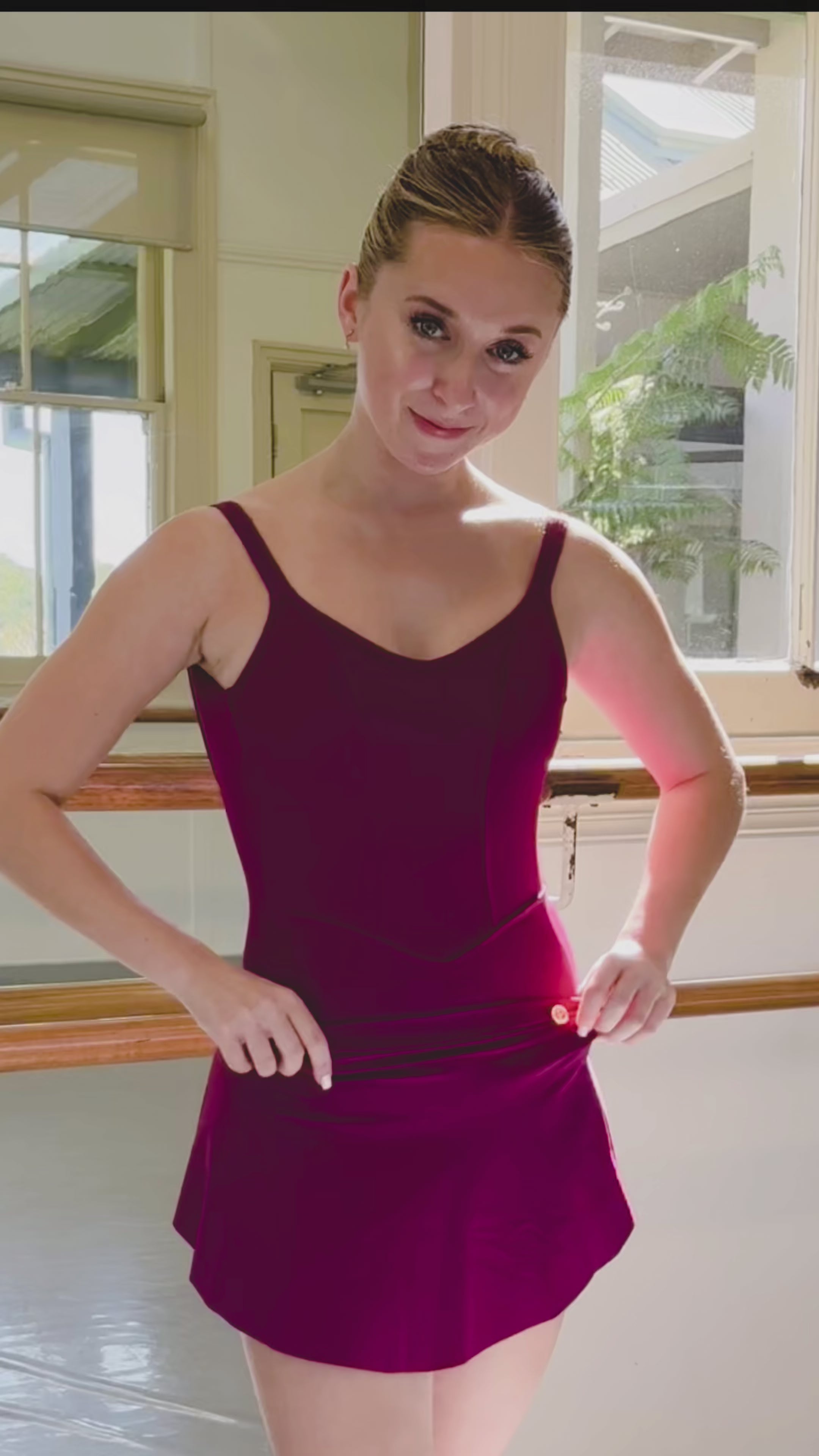 NATASHA SKIRT CLARET – DANSE DE PARIS