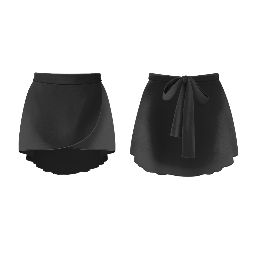 DELPHINE SKIRT MESH JET