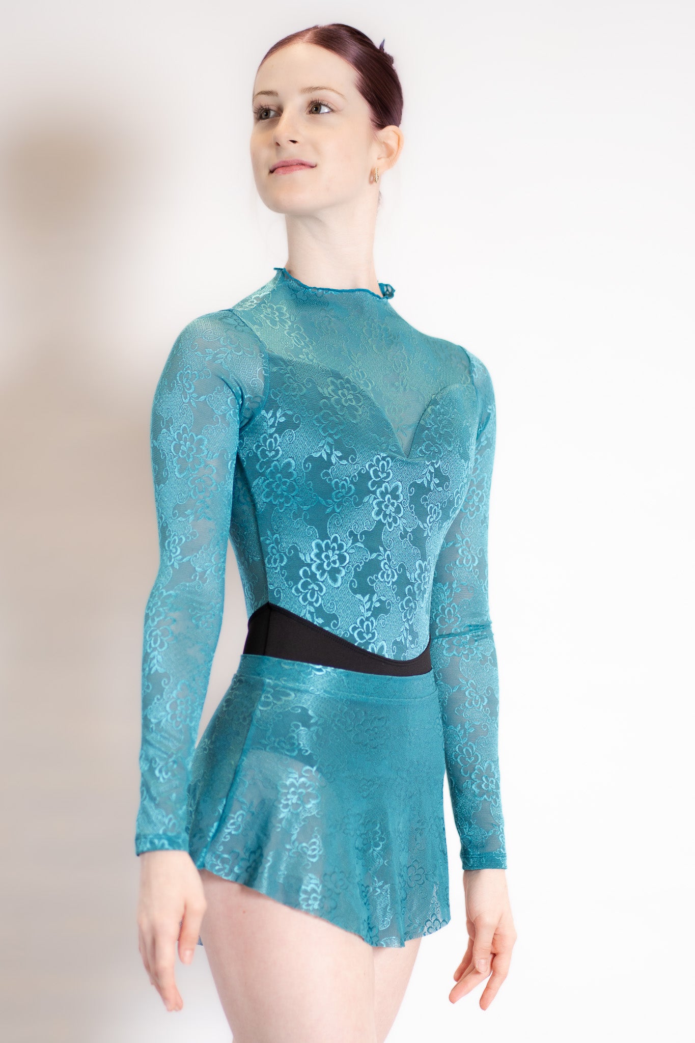 Mirabelle Skirt Teal Lace – DANSE DE PARIS