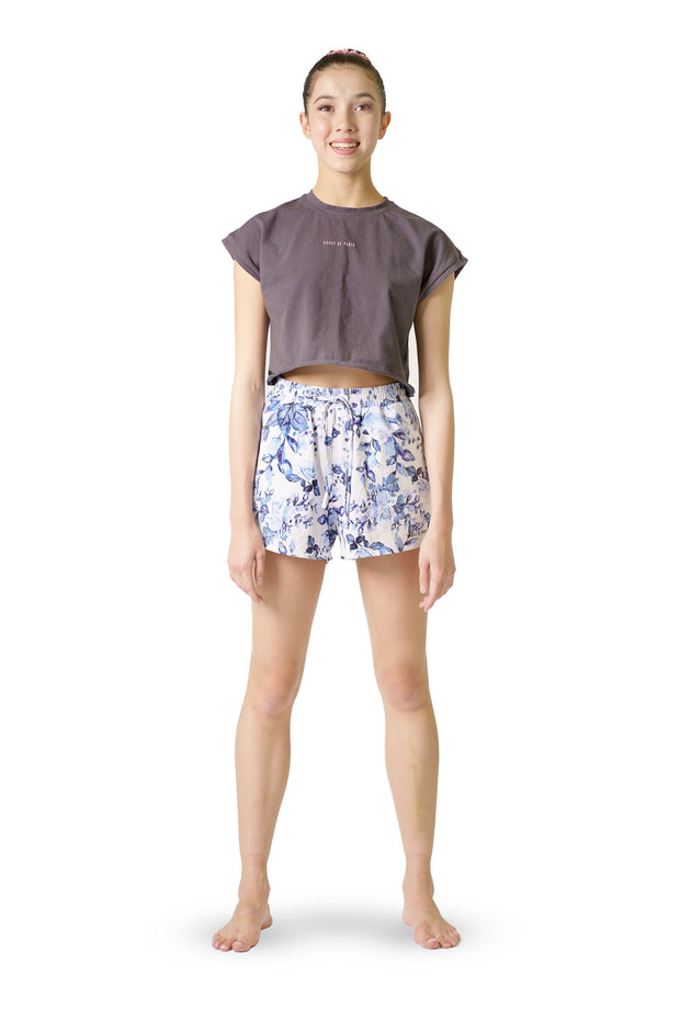 CROPPED T-SHIRT GREY