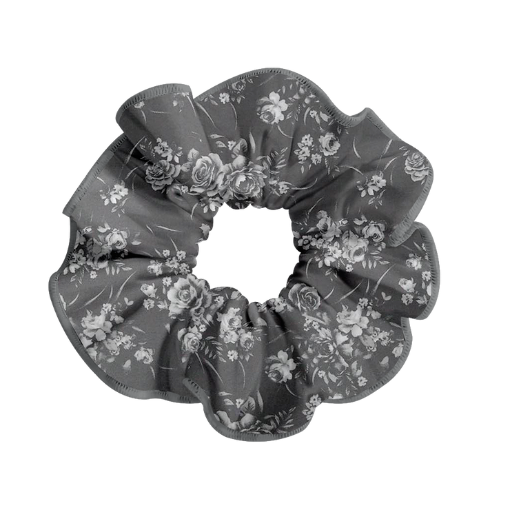 PATTERNED SCRUNCHIE DOVEGREY