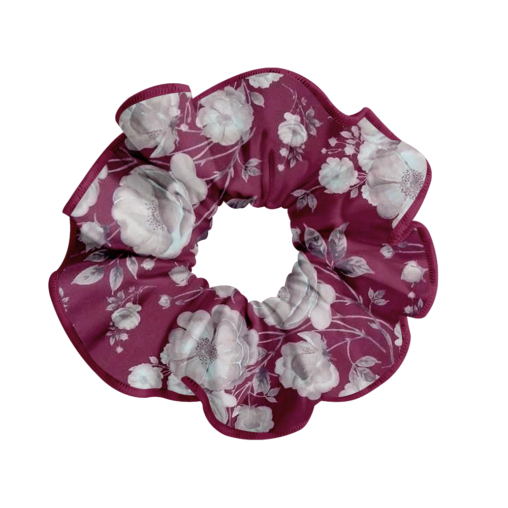 PATTERNED SCRUNCHIE DUSTY ROSE - DANSE DE PARIS