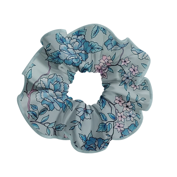 PATTERNED SCRUNCHIE DEHLIA