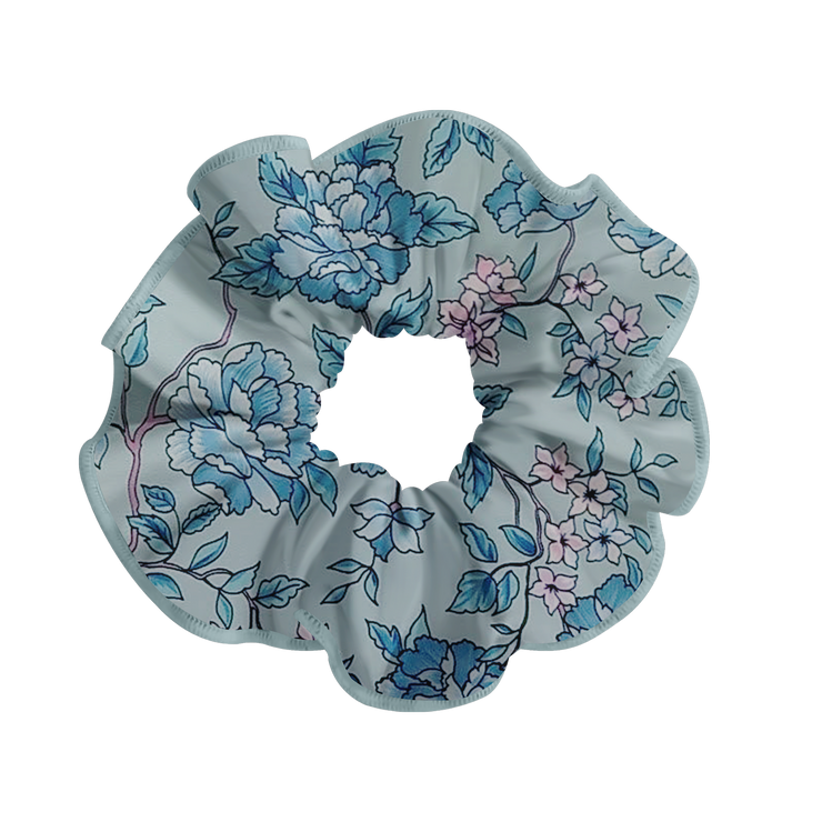 PATTERNED SCRUNCHIE DEHLIA