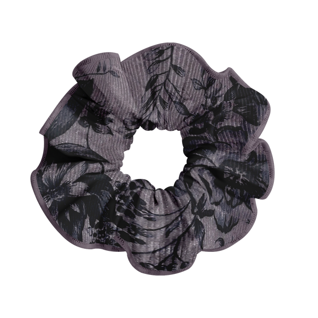 VELOUR SCRUNCHIE VINTAGE PLUM