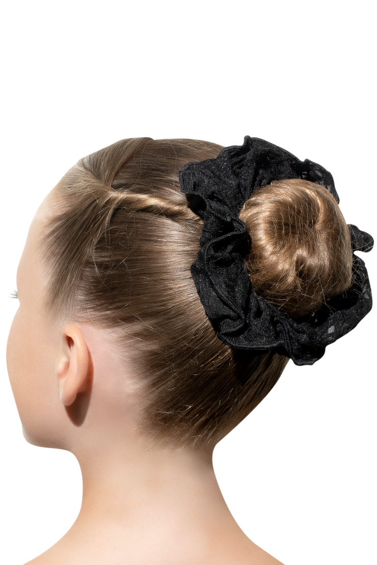 LACE BLACK SCRUNCHIE - DANSE DE PARIS