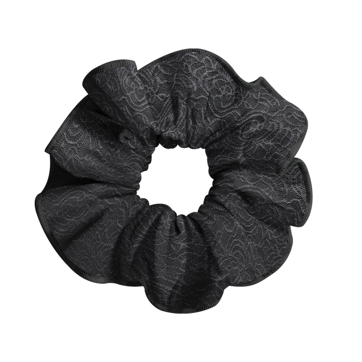 LACE SCRUNCHIE JET
