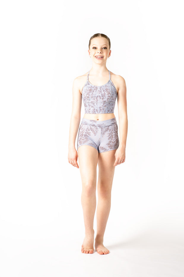 ORGANIC CROP TOP CHAMBRAY