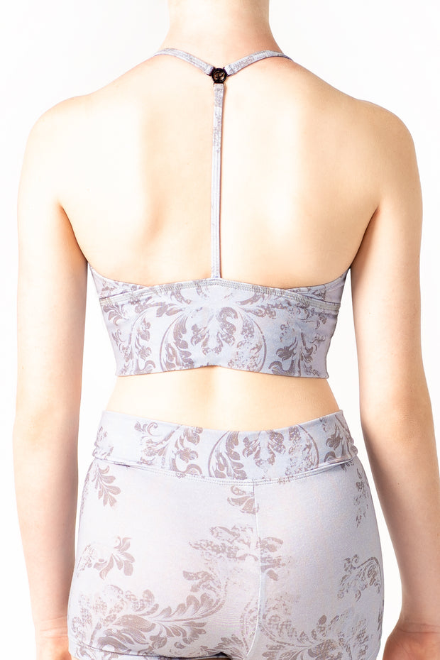 ORGANIC CROP TOP CHAMBRAY