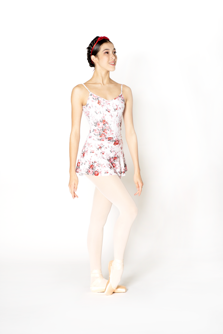 PATTERNED SKIRT ROSE ROUGE