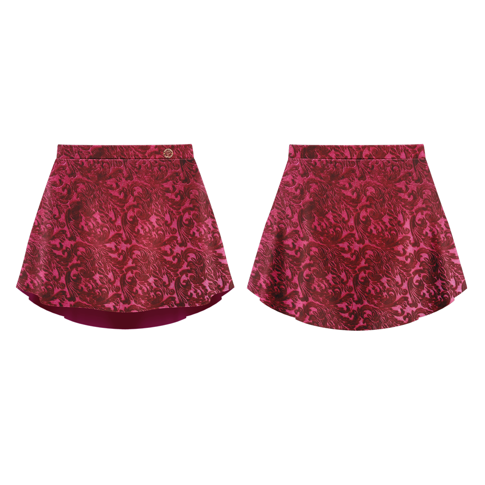 VALENTINA SKIRT CLARET - DANSE DE PARIS