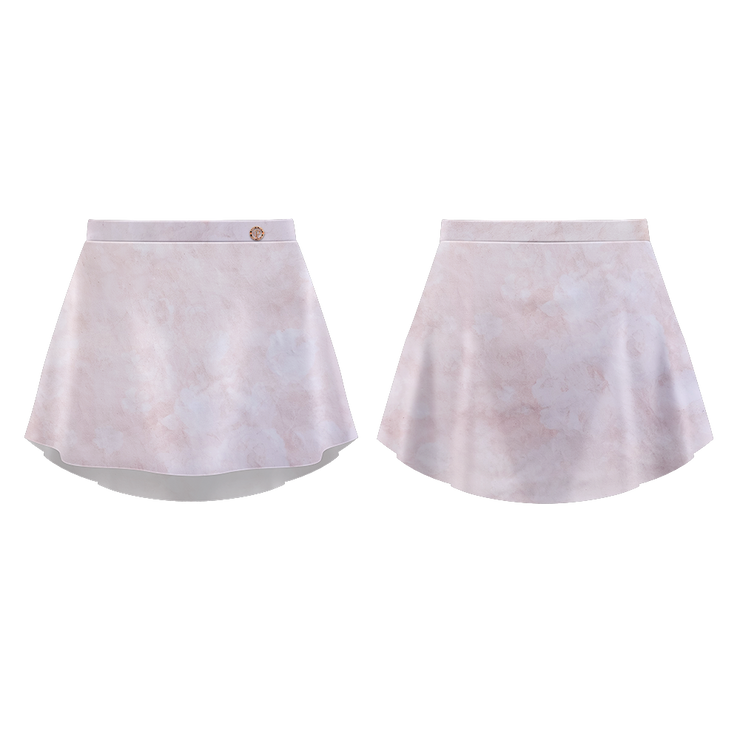 PATTERNED SKIRT ROSEWATER