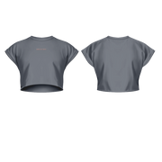 CROPPED T-SHIRT GREY