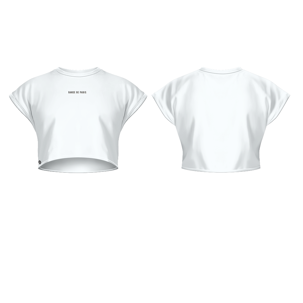 CROPPED T-SHIRT WHITE - DANSE DE PARIS