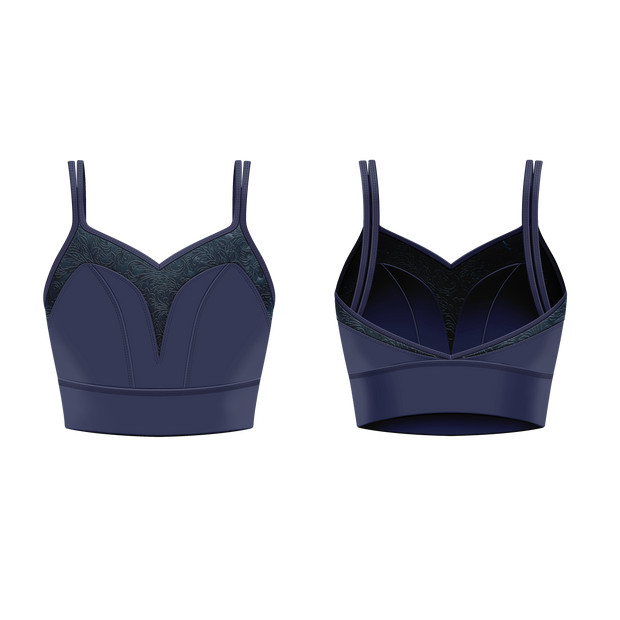 VALENTINA CROP TOP MIDNIGHT